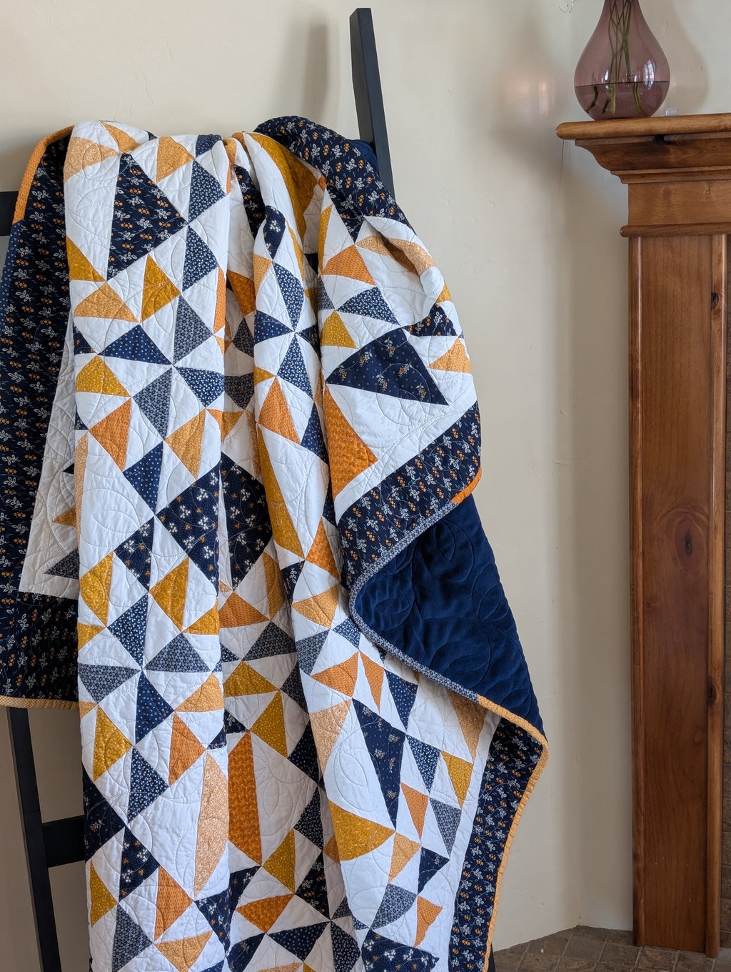 Indigo & Cheddar Brighter Side Quilt