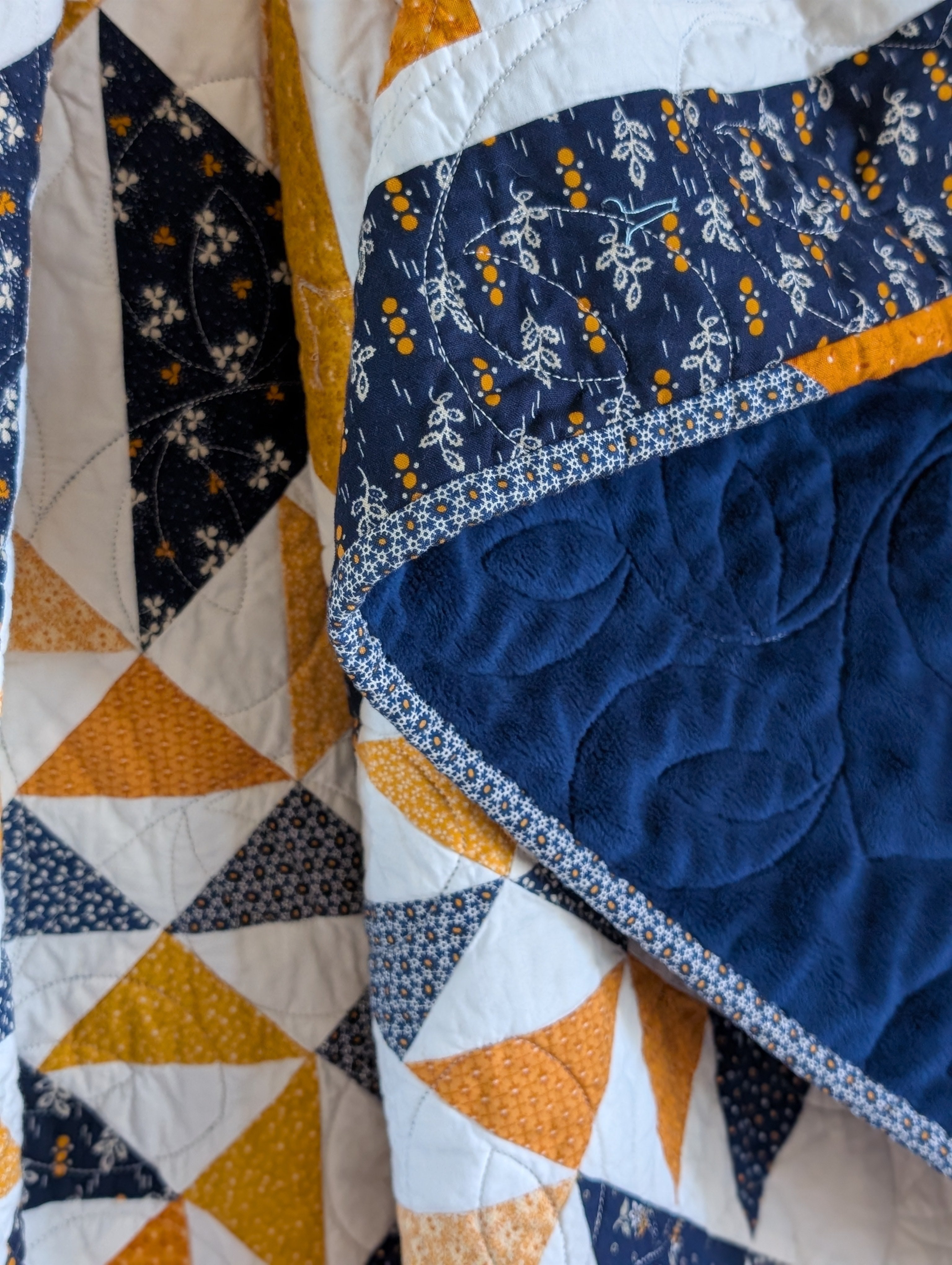 Indigo & Cheddar Brighter Side Quilt