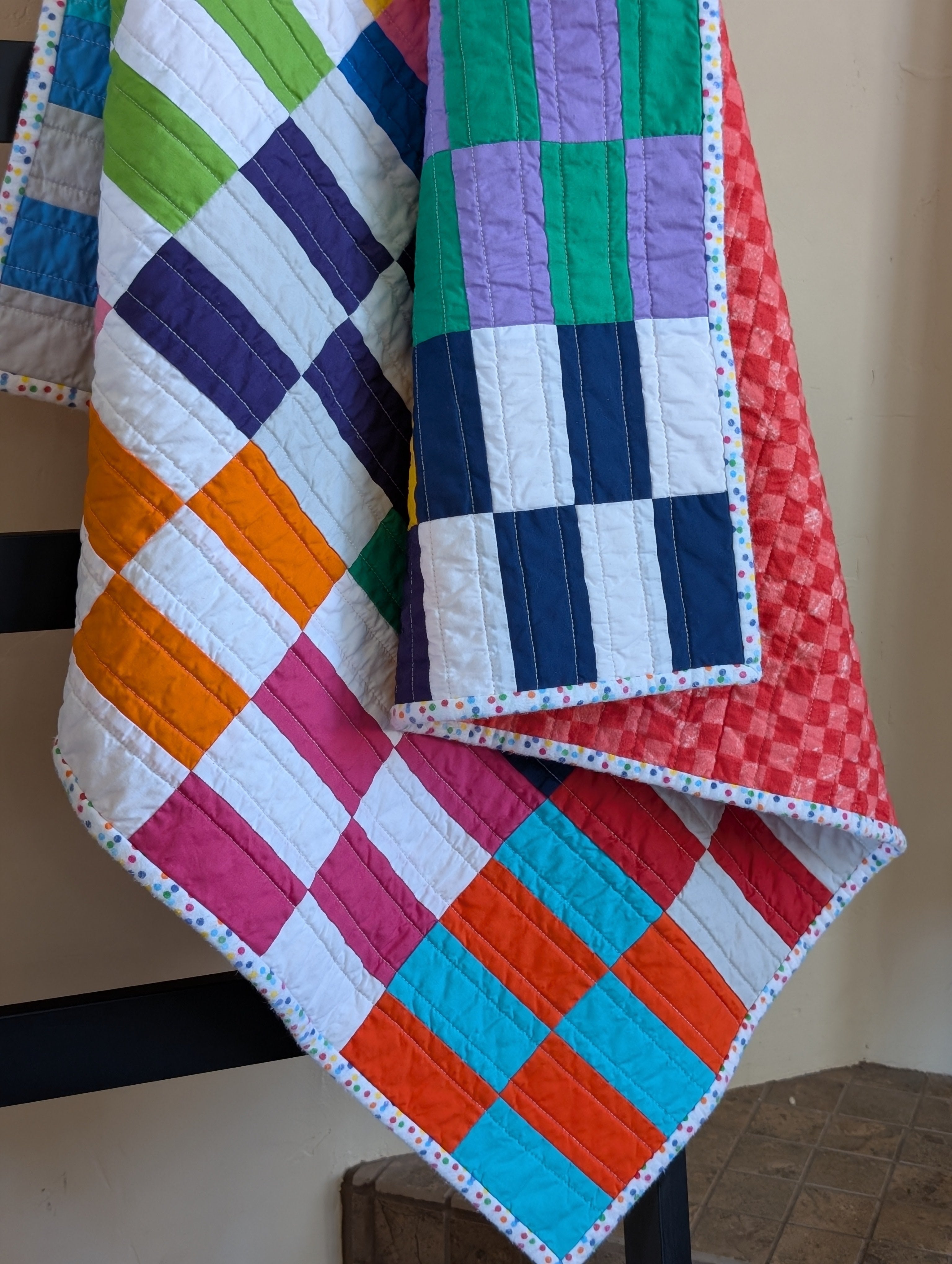 Rugby Blocks Baby Quilt