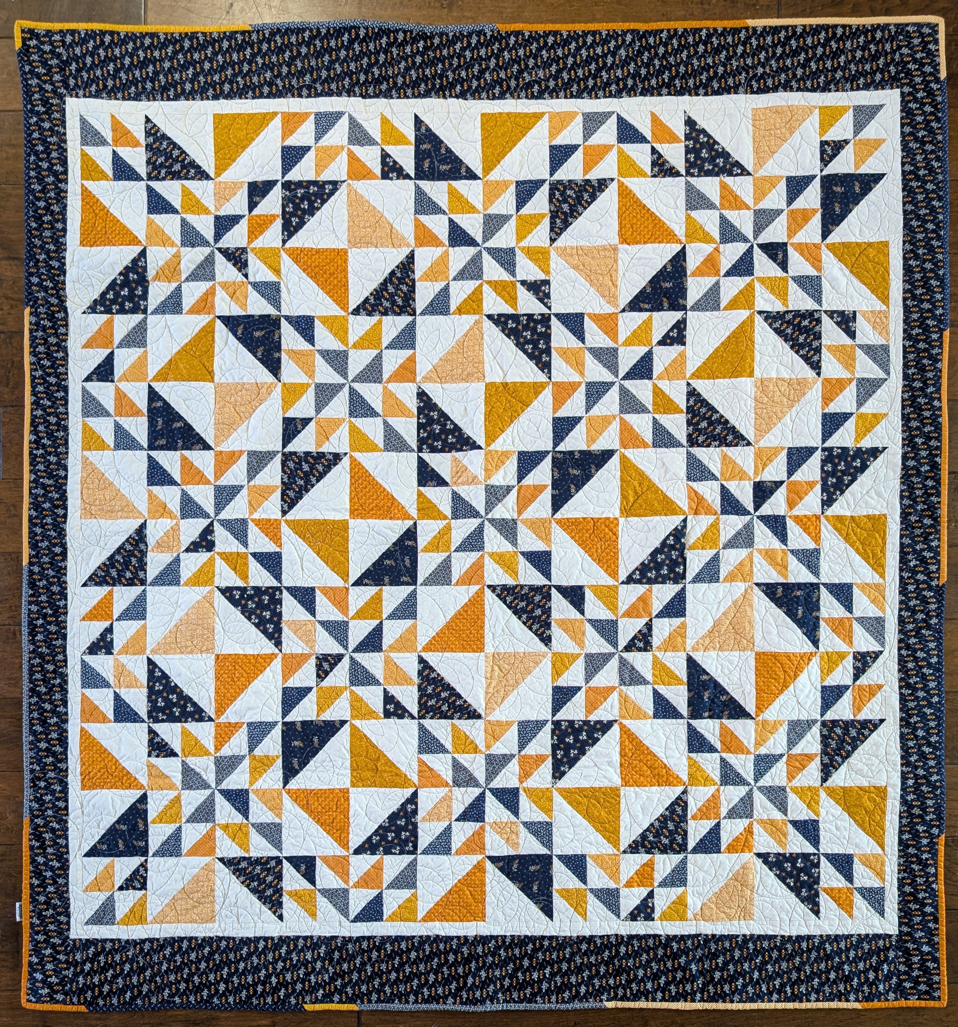 Indigo & Cheddar Brighter Side Quilt